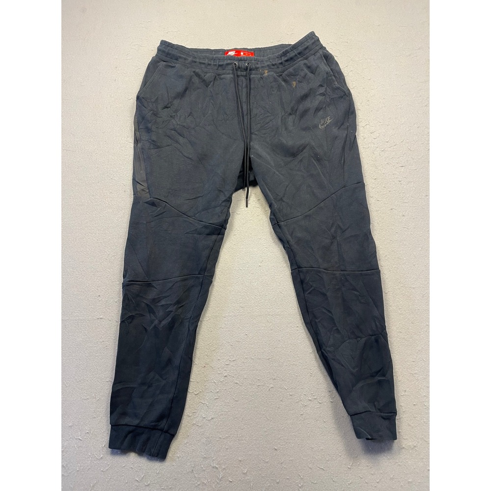 Nike Tech Fleece Joggers Cotton Blend Black XL Mens